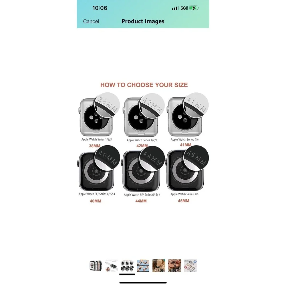 New Mugust 42mm Watch Case Compatible with Apple Watch Series 3, Soft Flexible U